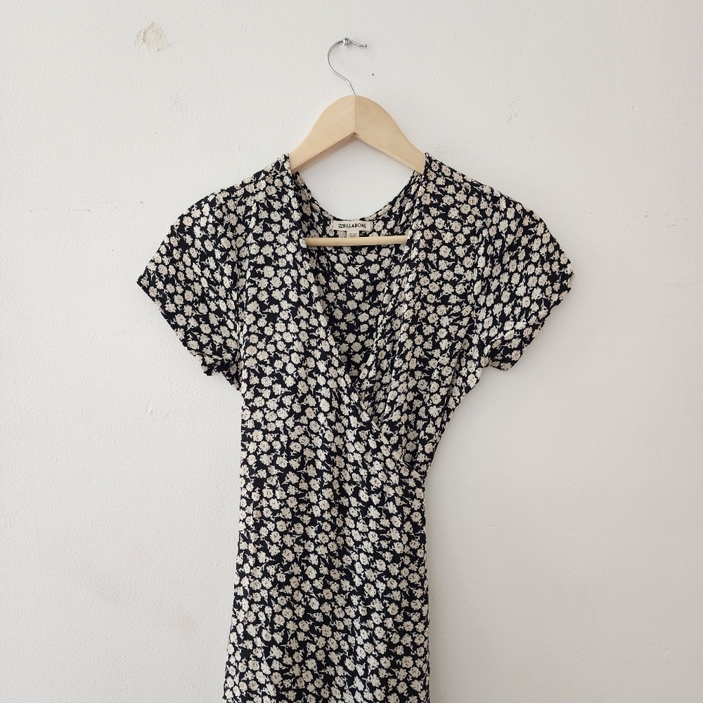 Billabong | Long Floral Wrap Dress